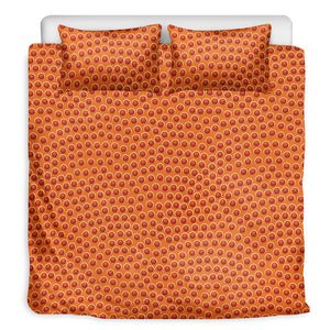 Basketball Bumps Print Duvet Cover Bedding Set