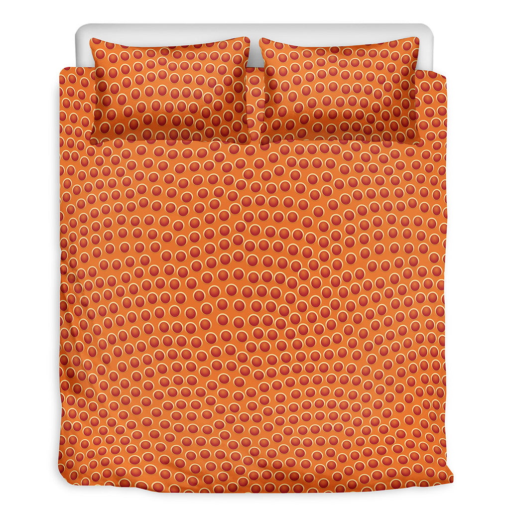 Basketball Bumps Print Duvet Cover Bedding Set