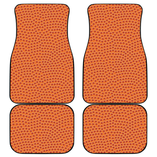 Basketball Bumps Print Front and Back Car Floor Mats