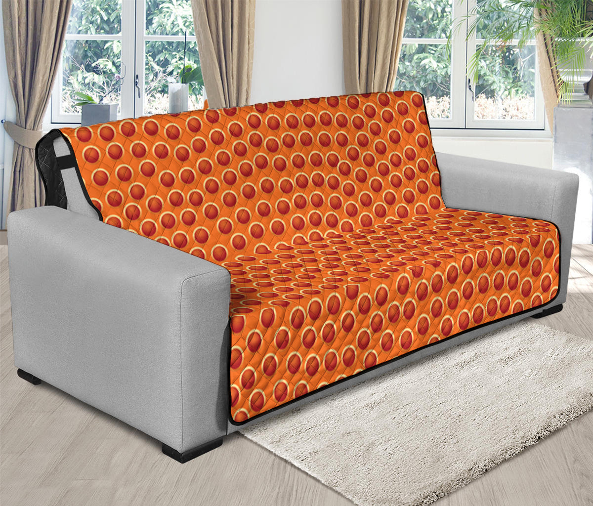 Basketball Bumps Print Futon Protector