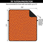 Basketball Bumps Print Futon Protector