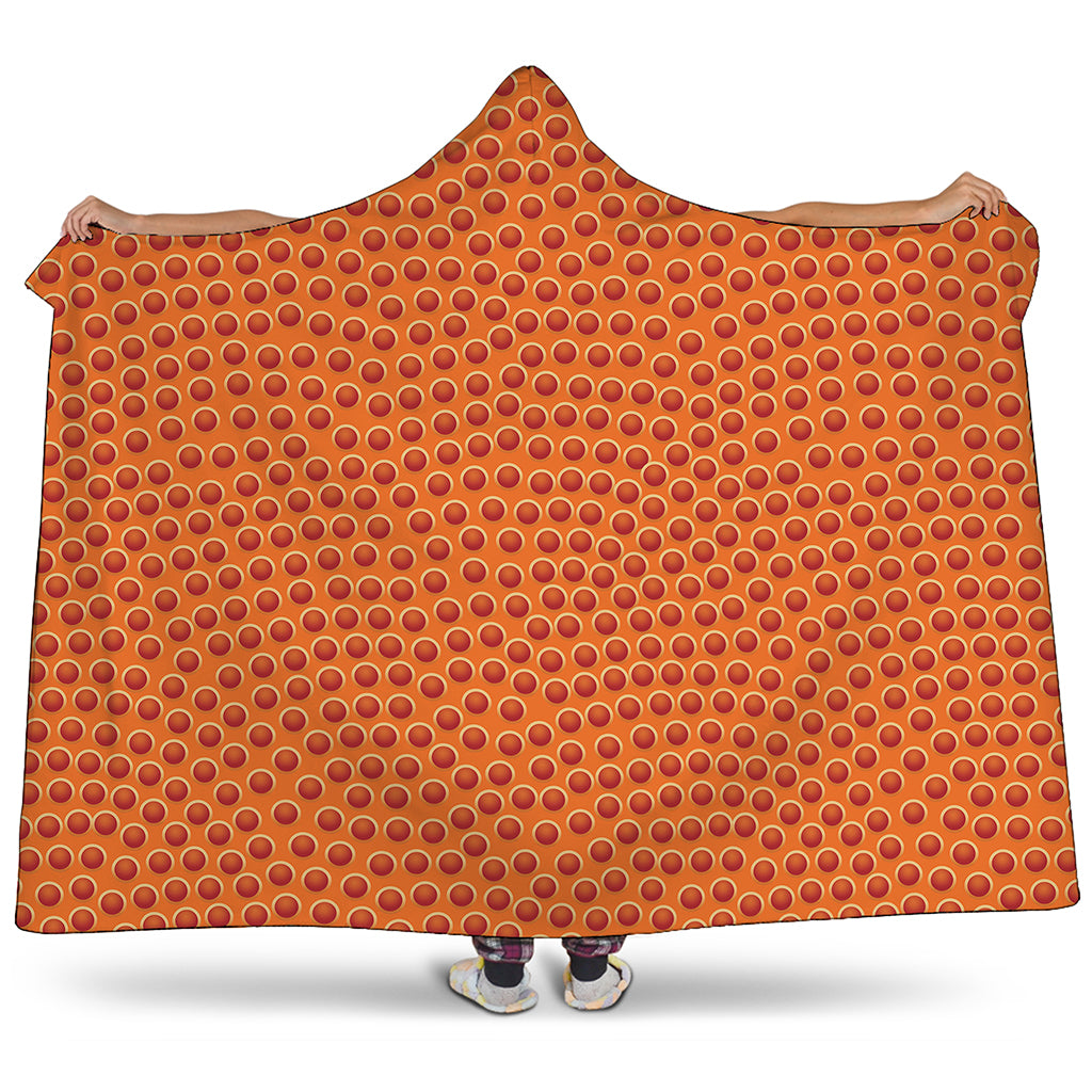 Basketball Bumps Print Hooded Blanket