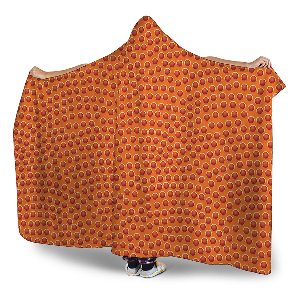 Basketball Bumps Print Hooded Blanket