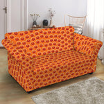 Basketball Bumps Print Loveseat Slipcover