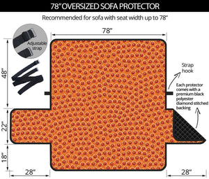 Basketball Bumps Print Oversized Sofa Protector