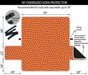 Basketball Bumps Print Oversized Sofa Protector