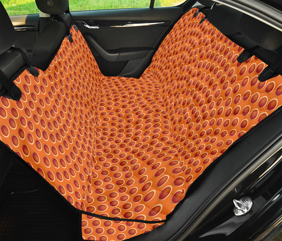 Basketball Bumps Print Pet Car Back Seat Cover