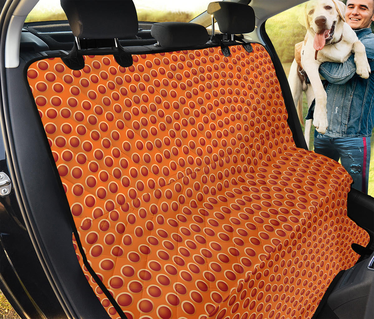Basketball Bumps Print Pet Car Back Seat Cover