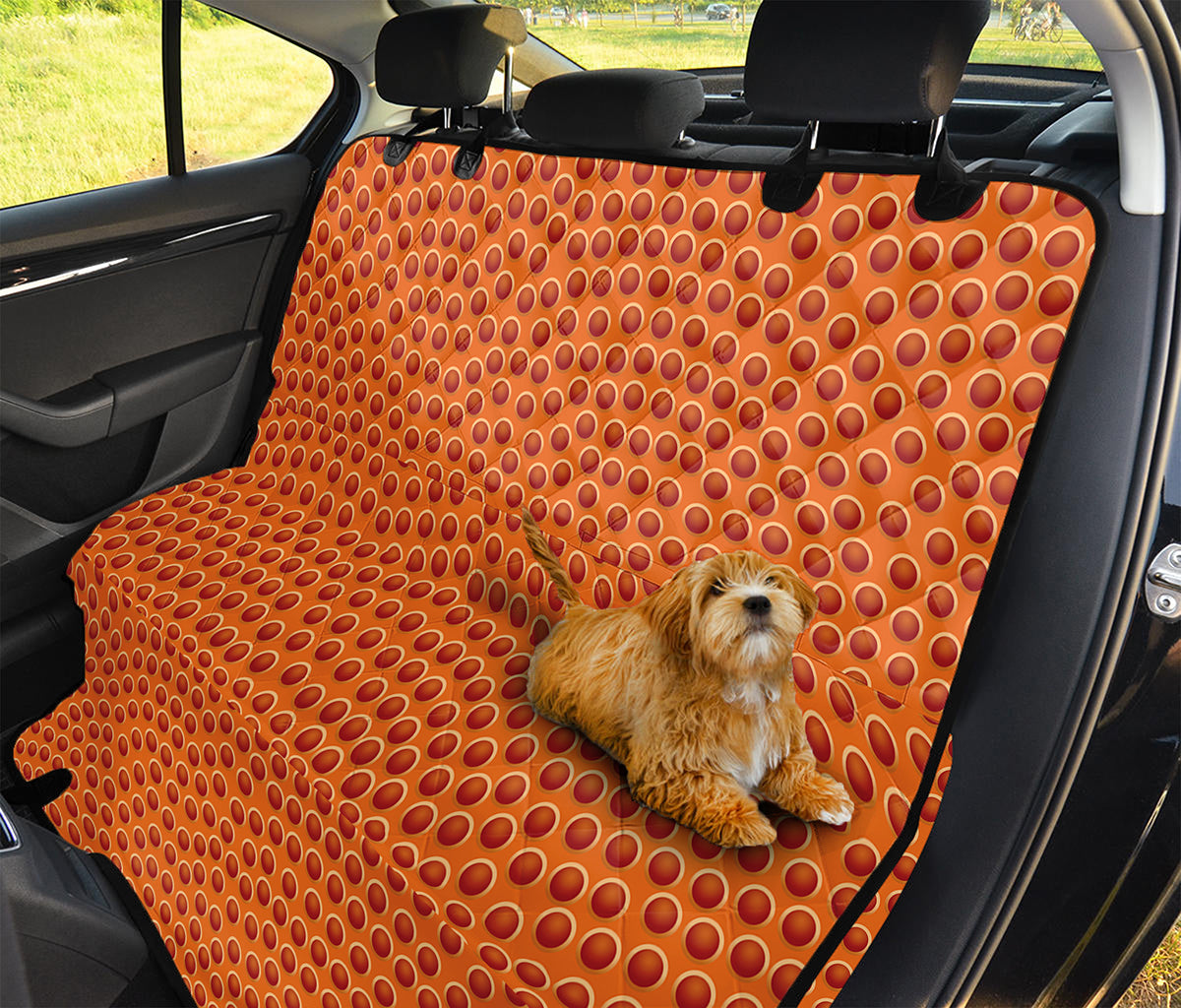 Basketball Bumps Print Pet Car Back Seat Cover