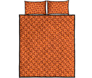 Basketball Bumps Print Quilt Bed Set