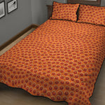 Basketball Bumps Print Quilt Bed Set