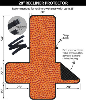 Basketball Bumps Print Recliner Protector