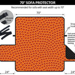 Basketball Bumps Print Sofa Protector