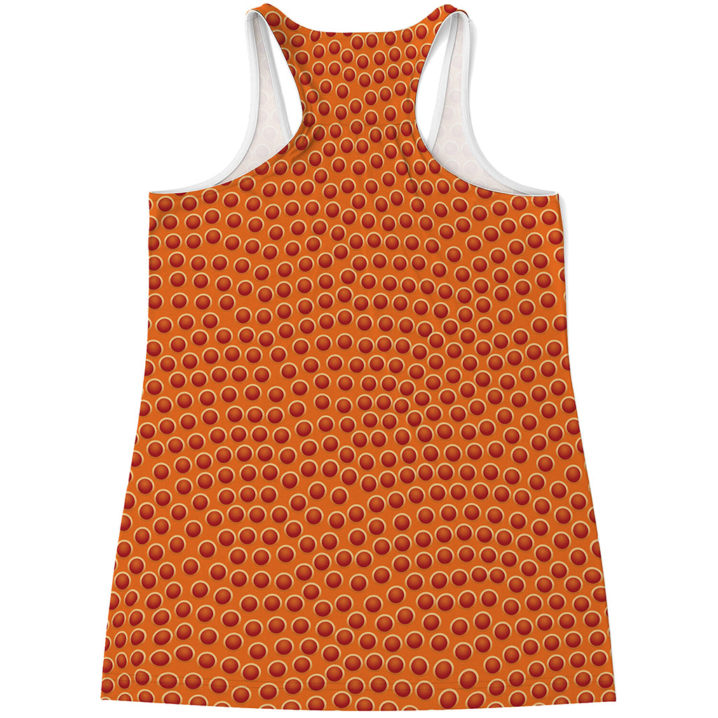 Basketball Bumps Print Women's Racerback Tank Top