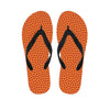 Basketball Bumps Texture Print Flip Flops