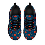 Basketball Theme Pattern Print Black Sneakers