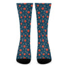 Basketball Theme Pattern Print Crew Socks