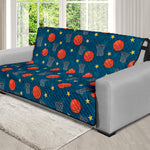 Basketball Theme Pattern Print Futon Protector