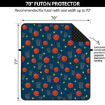 Basketball Theme Pattern Print Futon Protector