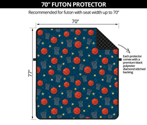 Basketball Theme Pattern Print Futon Protector