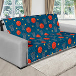 Basketball Theme Pattern Print Futon Protector