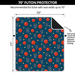 Basketball Theme Pattern Print Futon Protector