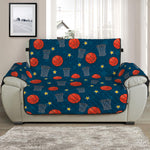 Basketball Theme Pattern Print Half Sofa Protector