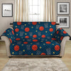 Basketball Theme Pattern Print Loveseat Protector