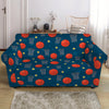 Basketball Theme Pattern Print Loveseat Slipcover