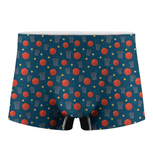 Basketball Theme Pattern Print Men's Boxer Briefs