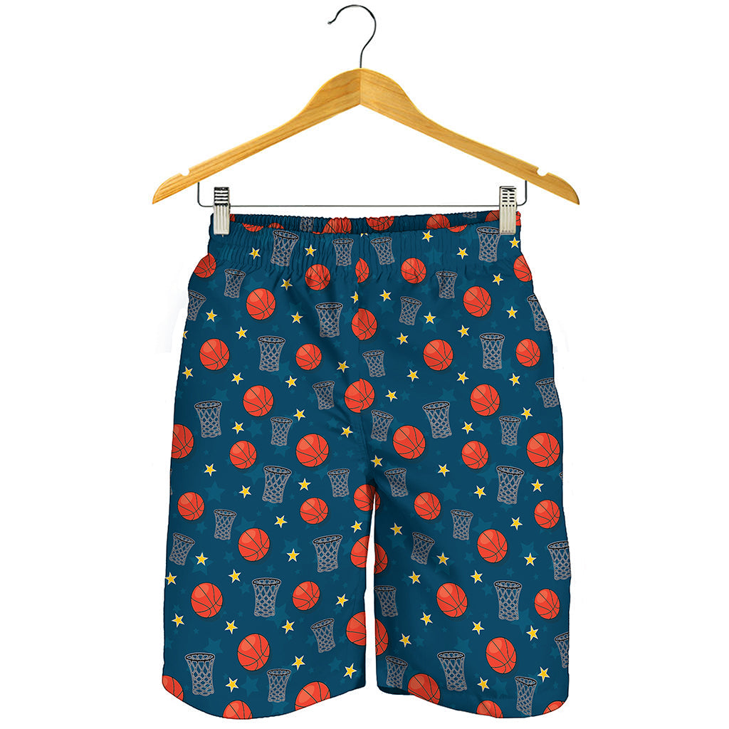 Basketball Theme Pattern Print Men's Shorts