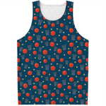 Basketball Theme Pattern Print Men's Tank Top