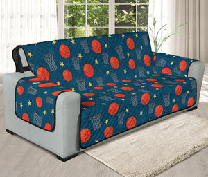 Basketball Theme Pattern Print Oversized Sofa Protector