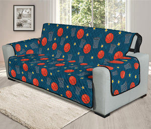 Basketball Theme Pattern Print Oversized Sofa Protector