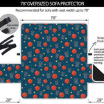 Basketball Theme Pattern Print Oversized Sofa Protector