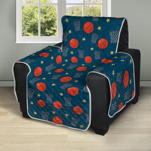 Basketball Theme Pattern Print Recliner Protector