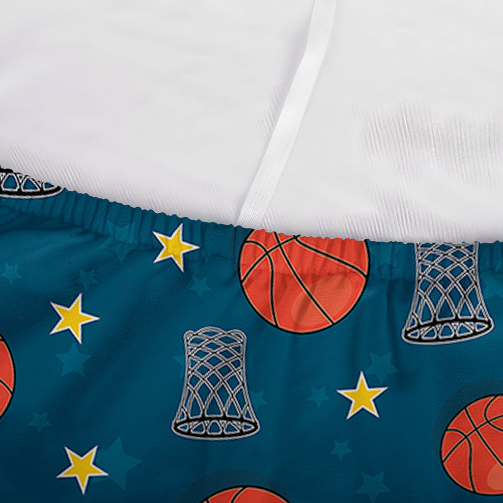 Basketball Theme Pattern Print Sofa Cover