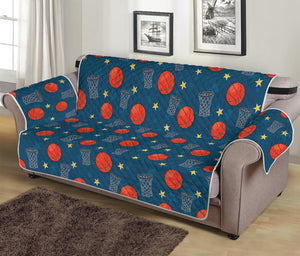 Basketball Theme Pattern Print Sofa Protector