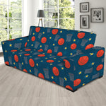 Basketball Theme Pattern Print Sofa Slipcover