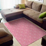 Be Strong Breast Cancer Pattern Print Area Rug