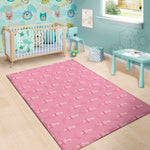 Be Strong Breast Cancer Pattern Print Area Rug