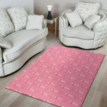 Be Strong Breast Cancer Pattern Print Area Rug