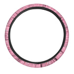 Be Strong Breast Cancer Pattern Print Car Steering Wheel Cover