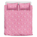 Be Strong Breast Cancer Pattern Print Duvet Cover Bedding Set