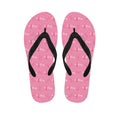 Be Strong Breast Cancer Pattern Print Flip Flops