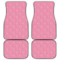 Be Strong Breast Cancer Pattern Print Front and Back Car Floor Mats