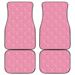 Be Strong Breast Cancer Pattern Print Front and Back Car Floor Mats