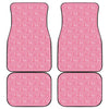 Be Strong Breast Cancer Pattern Print Front and Back Car Floor Mats