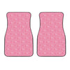 Be Strong Breast Cancer Pattern Print Front Car Floor Mats