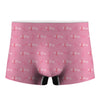 Be Strong Breast Cancer Pattern Print Men's Boxer Briefs